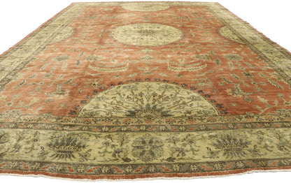 9 x 14 Vintage Turkish Oushak Rug 50499