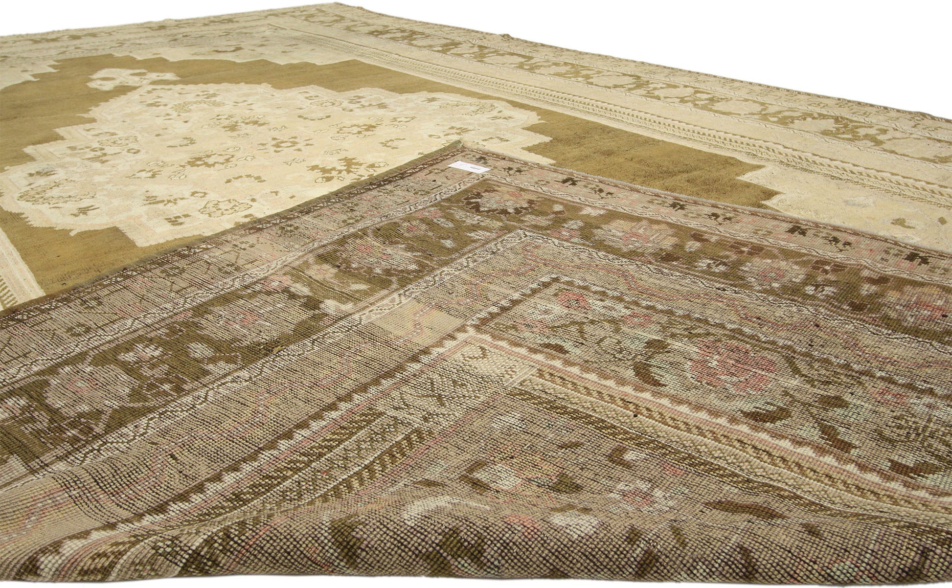 8 x 13 Vintage Turkish Oushak Rug 50504