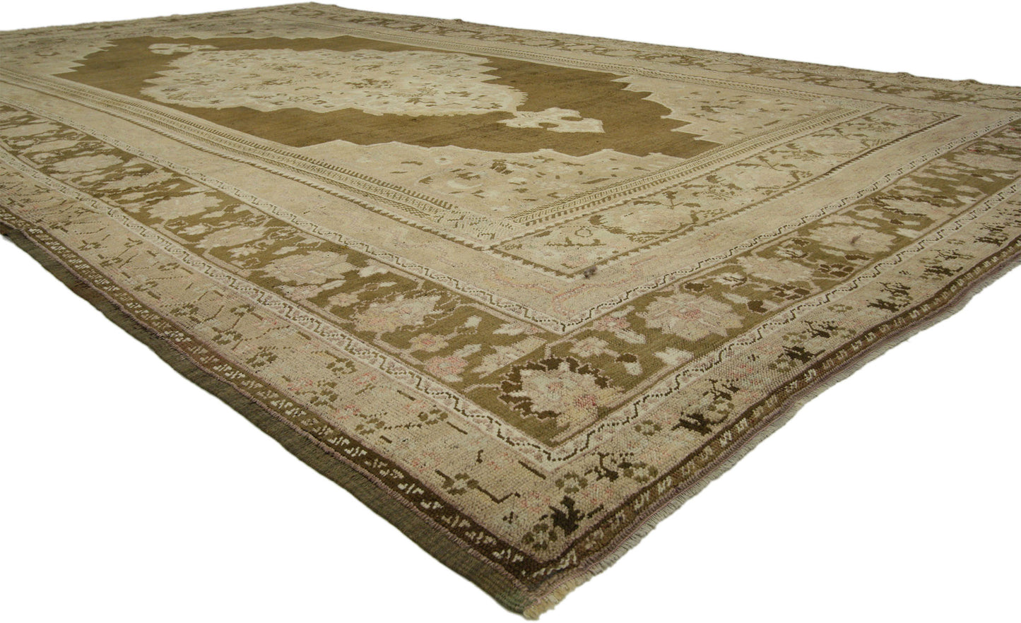 8 x 13 Vintage Turkish Oushak Rug 50504