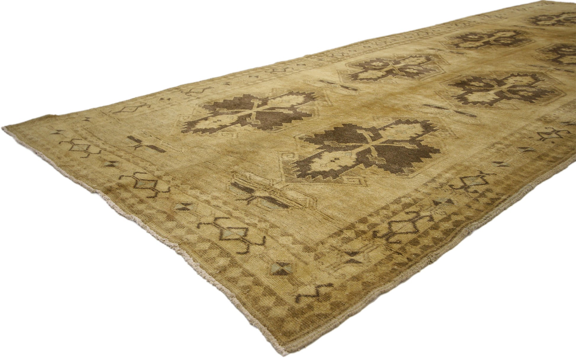 5 x 13 Vintage Turkish Oushak Rug 50511