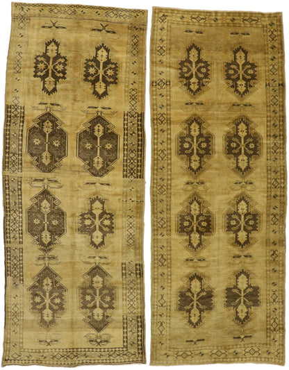 5 x 13 Vintage Turkish Oushak Rug 50512