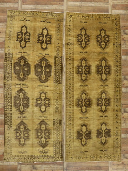 5 x 13 Vintage Turkish Oushak Rug 50512