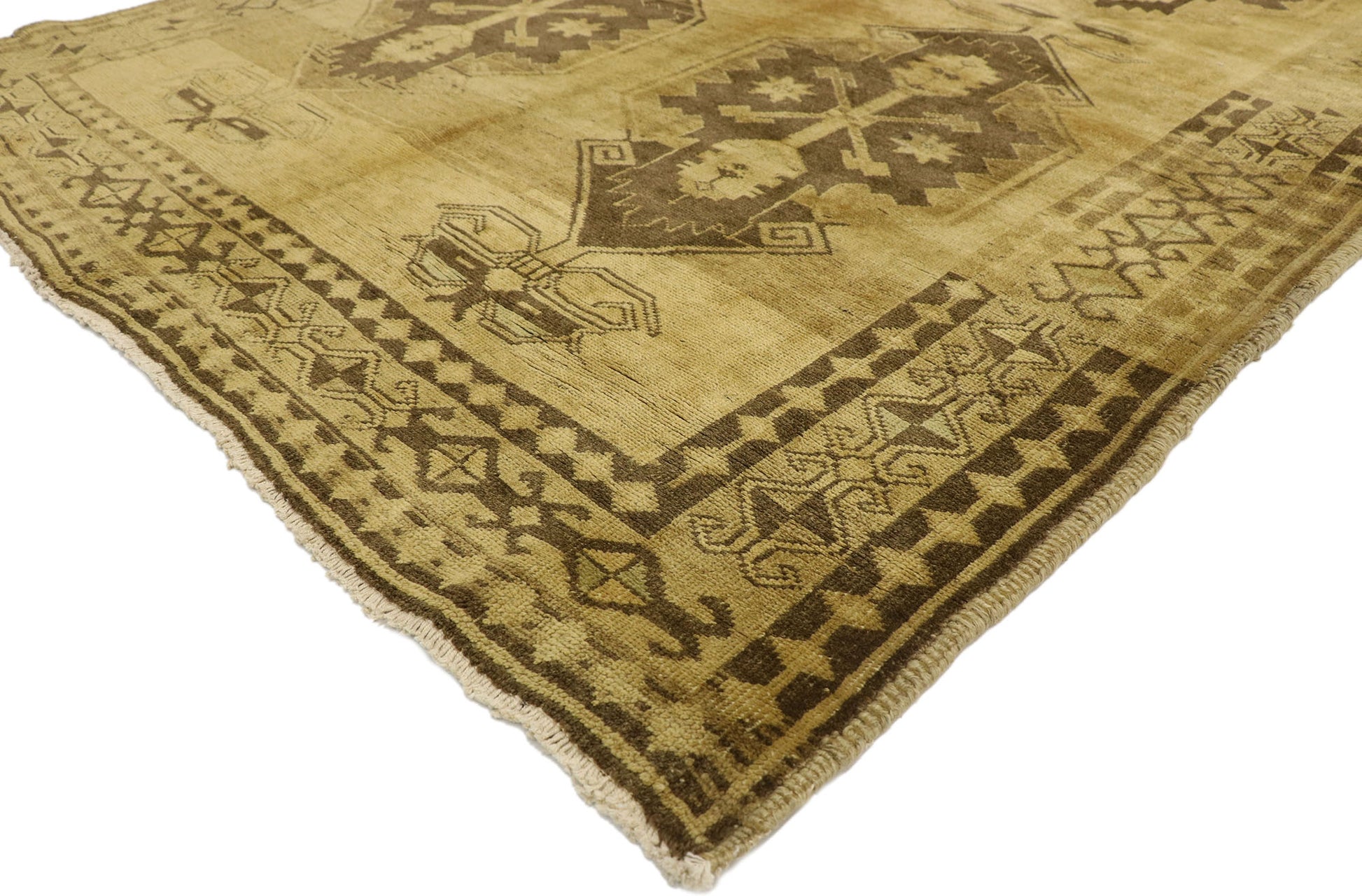 5 x 13 Vintage Turkish Oushak Rug 50512