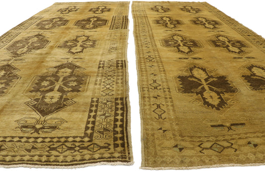 5 x 13 Vintage Turkish Oushak Rug 50512