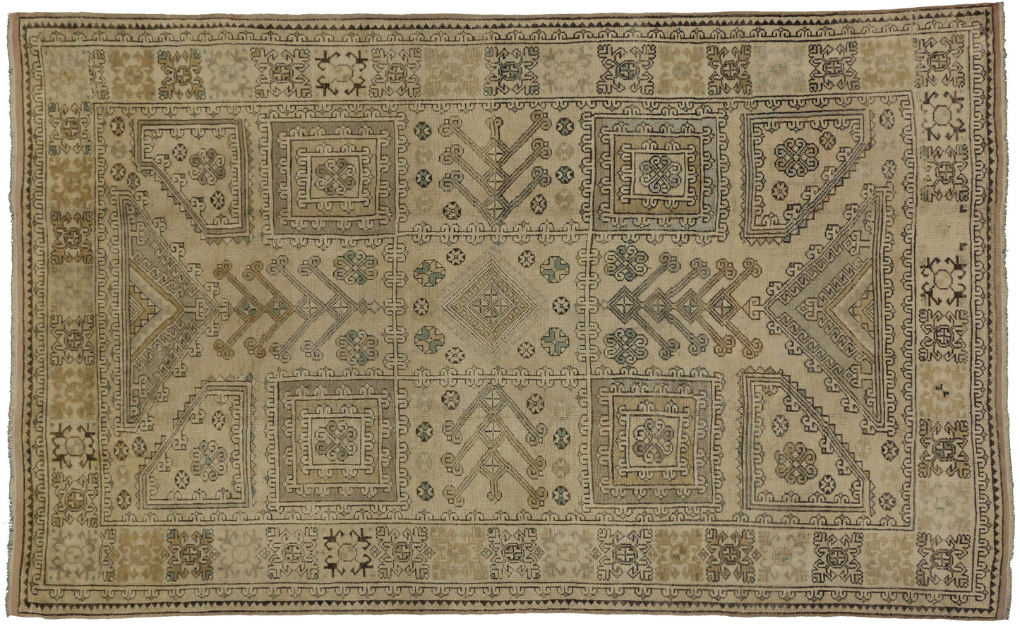 6 x 10 Vintage Oushak Rug 50516