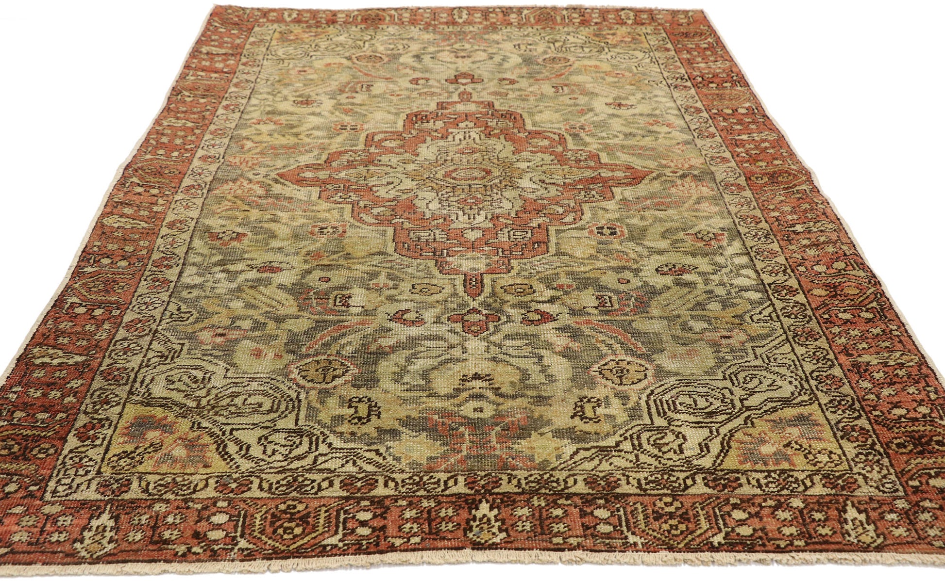 4 x 6 Vintage Turkish Sivas Rug 50527