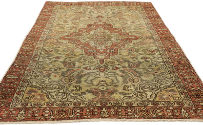 4 x 6 Vintage Turkish Sivas Rug 50527