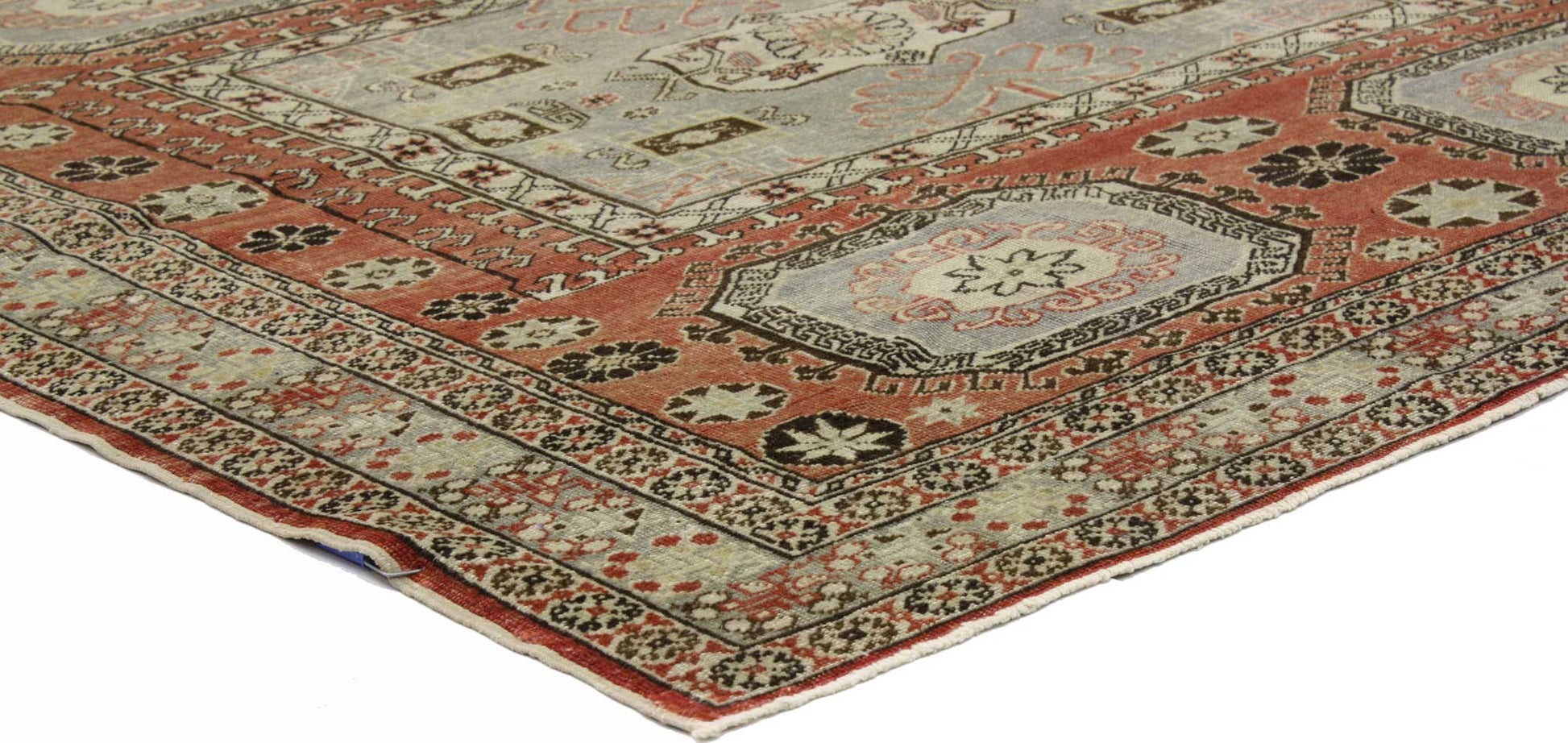 4 x 4 Vintage Turkish Sivas Rug 50529