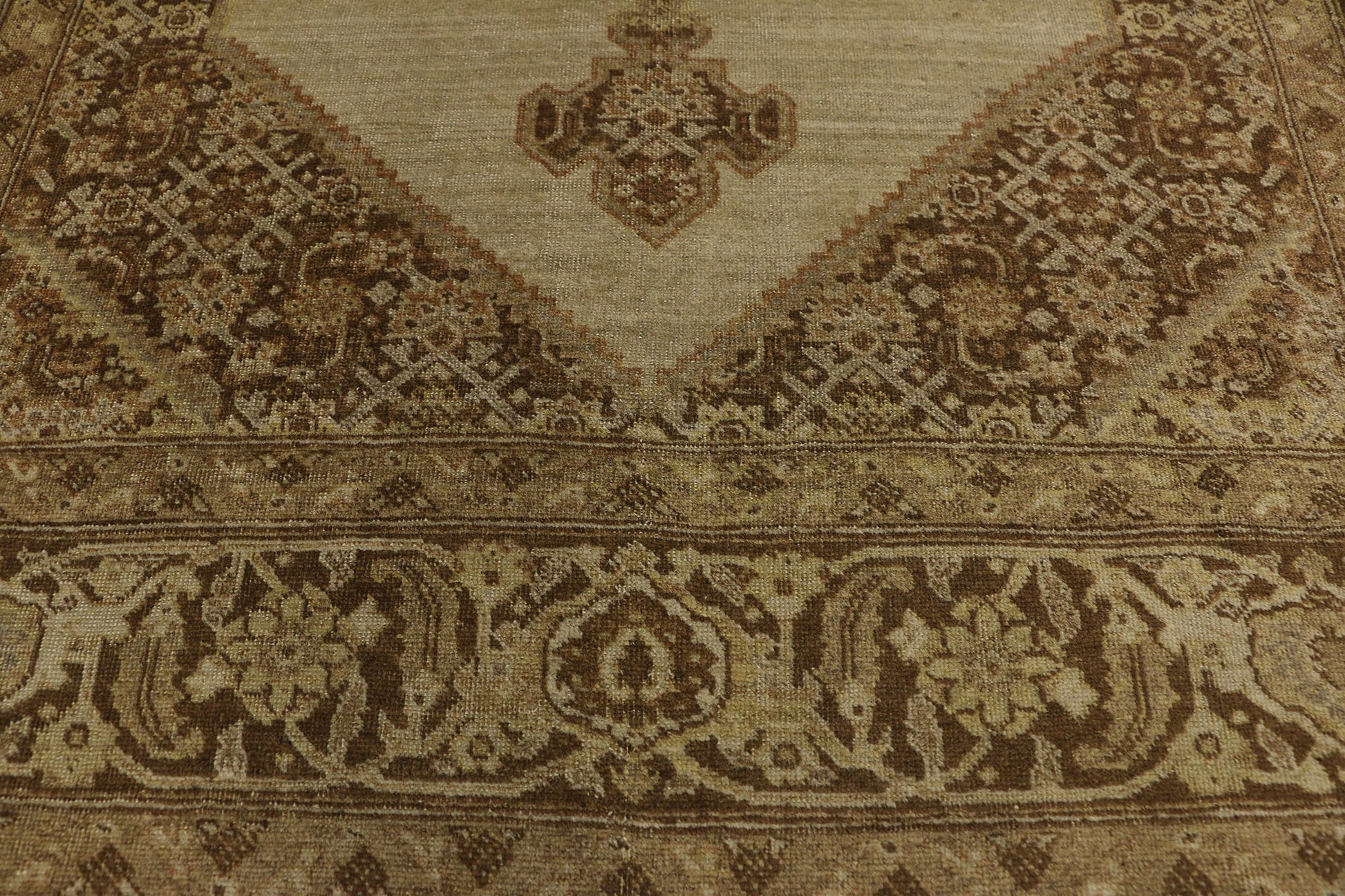 4 x 5 Antique Persian Tabriz Rug 50531