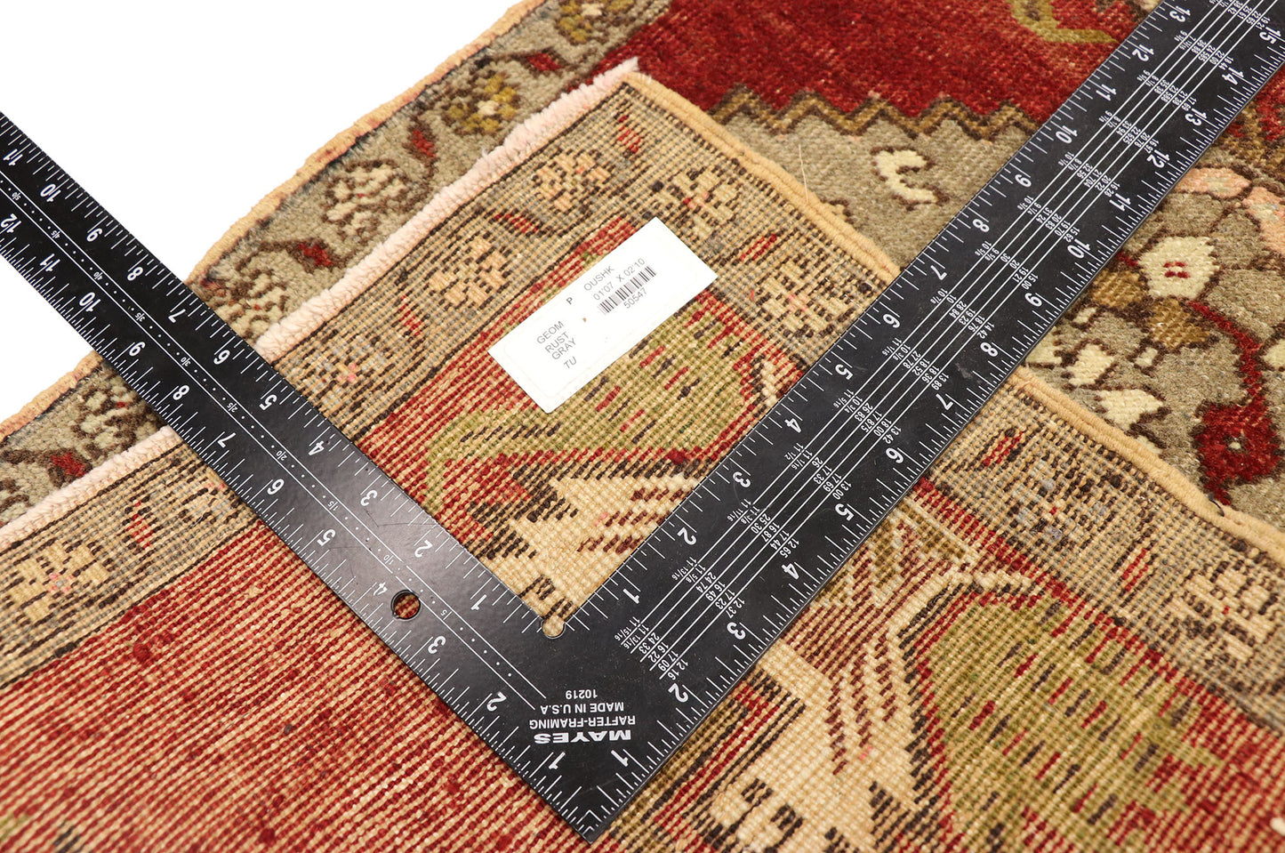 2 x 3 Vintage Turkish Yastik Rug 50547