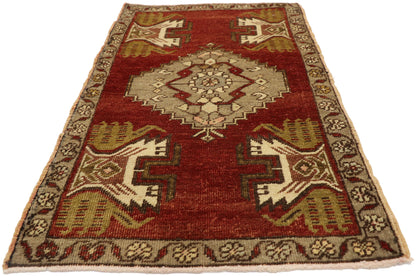 2 x 3 Vintage Turkish Yastik Rug 50547