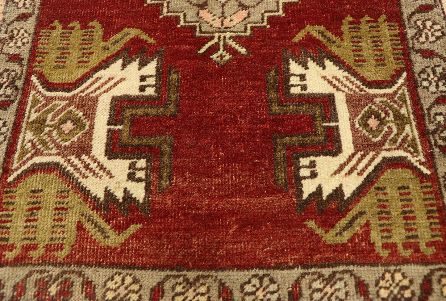 2 x 3 Vintage Turkish Yastik Rug 50547
