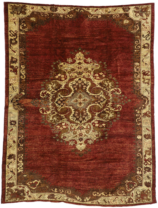 8 x 10 Vintage Turkish Oushak Rug 50562