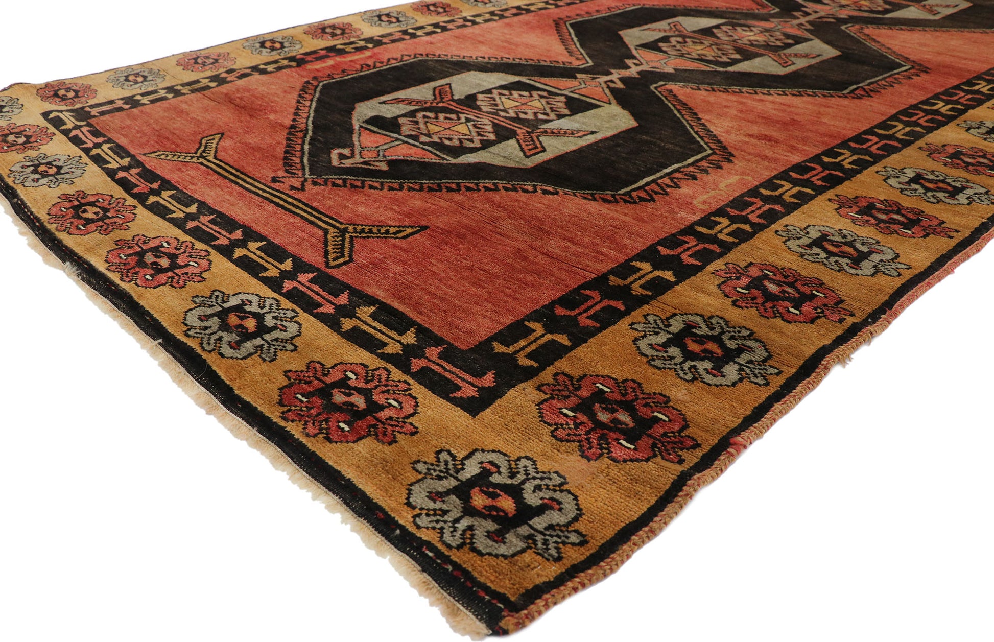 4 x 13 Vintage Oushak Rug 50567