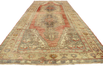 5 x 12 Vintage Turkish Oushak Gallery Rug 50571