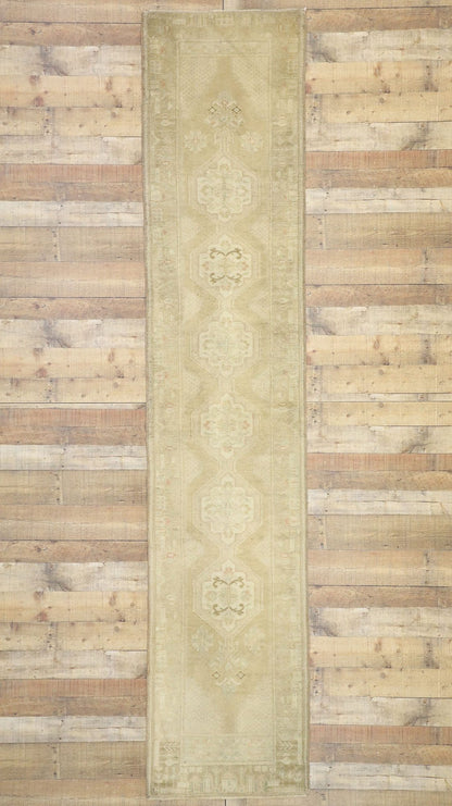 2 x 12 Vintage Turkish Oushak Runner 50579