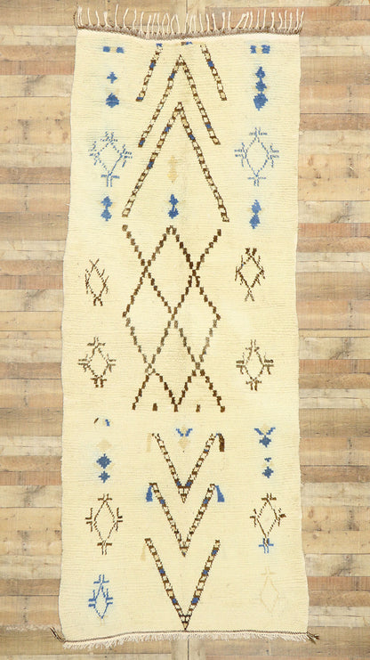 4 x 11 Vintage Moroccan Azilal Rug 20584