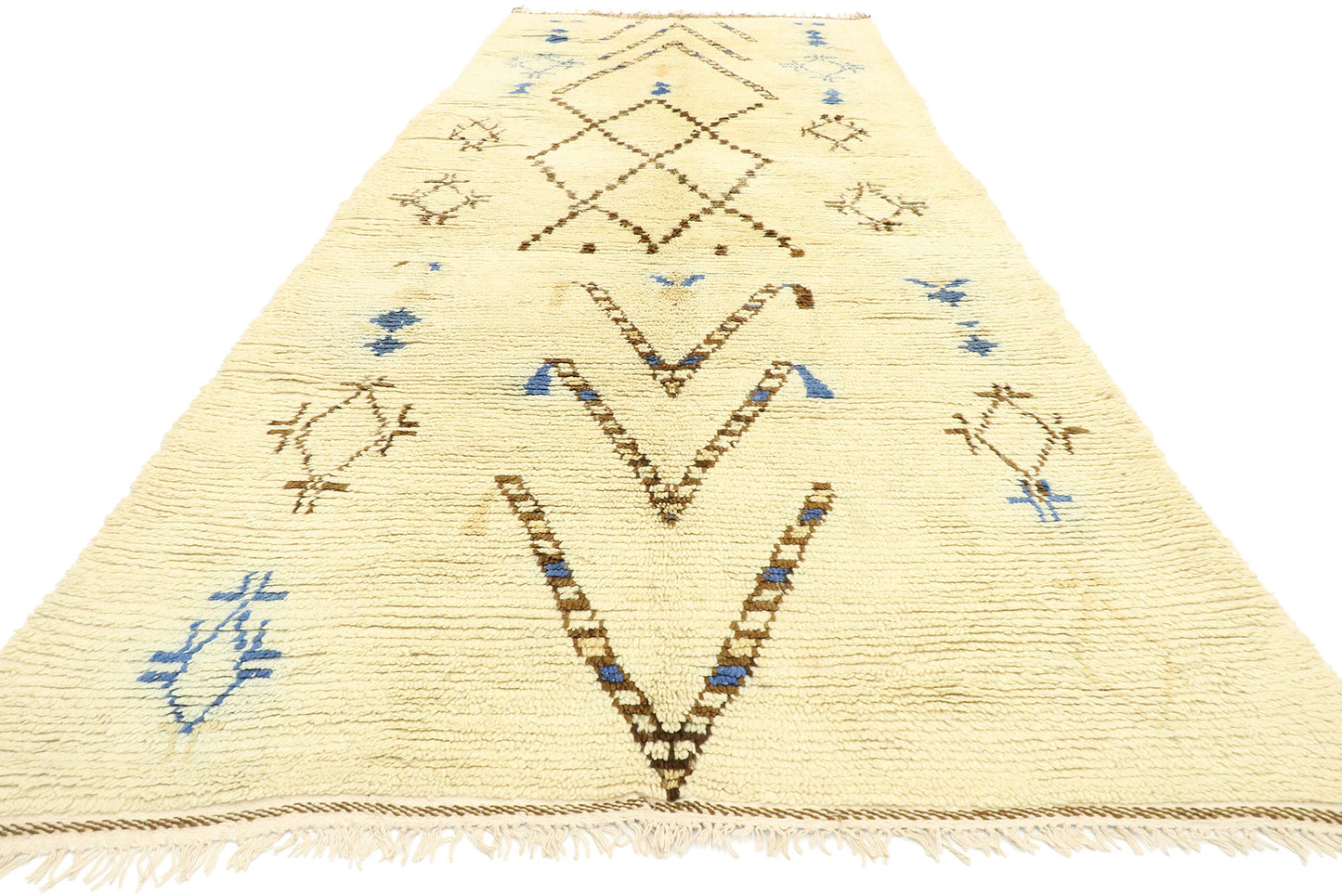 4 x 11 Vintage Moroccan Azilal Rug 20584