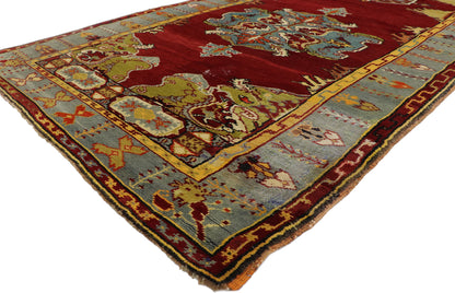 4 x 12 Vintage Turkish Oushak Runner 50587