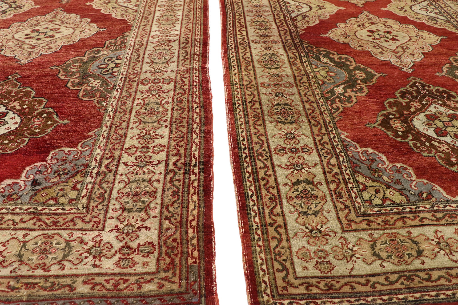 5 x 13 Vintage Turkish Oushak Rug 50588