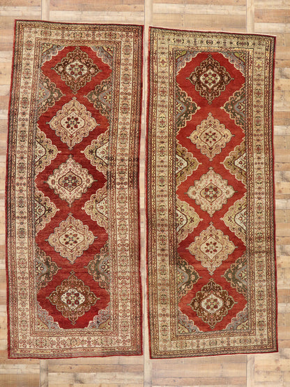 5 x 13 Vintage Turkish Oushak Rug 50589