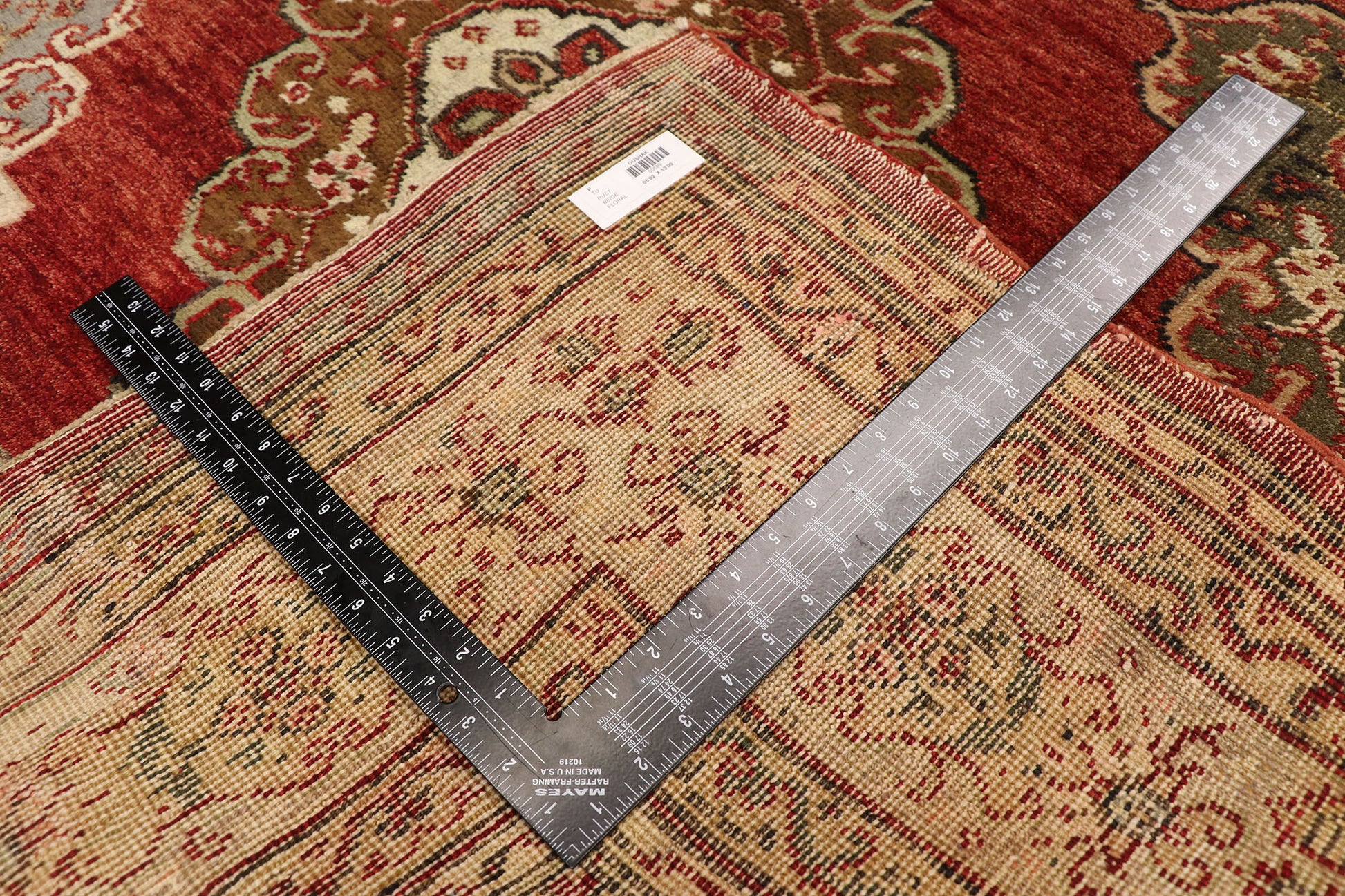 5 x 13 Vintage Turkish Oushak Rug 50589