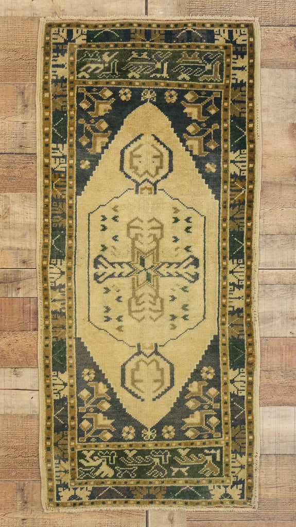 2 x 4 Vintage Turkish Oushak Rug 50610