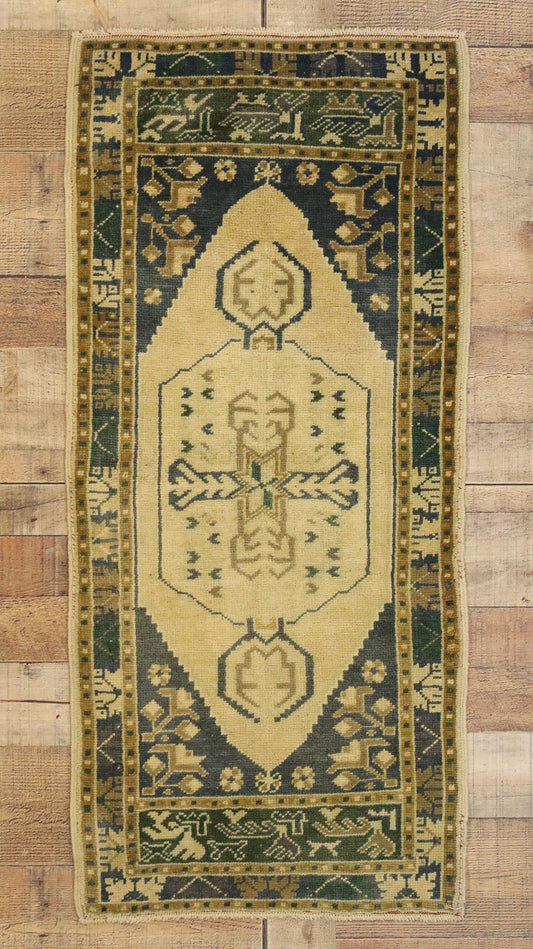 2 x 4 Vintage Turkish Oushak Rug 50610