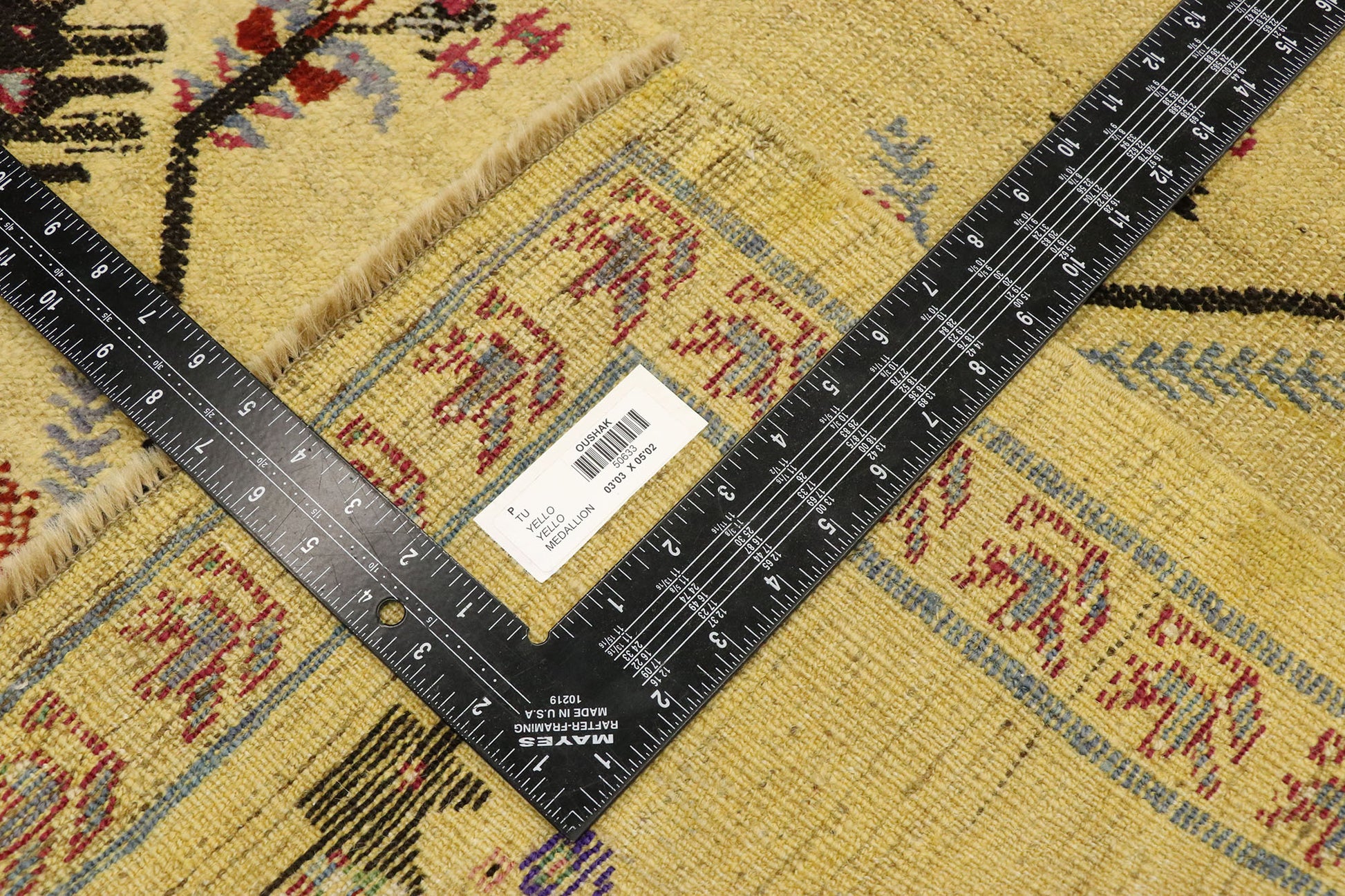 3 x 5 Vintage Turkish Oushak Rug 50633