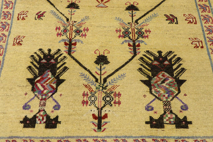 3 x 5 Vintage Turkish Oushak Rug 50633