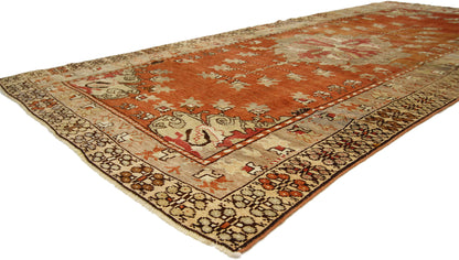 4 x 9 Antique Turkish Oushak Runner 50634