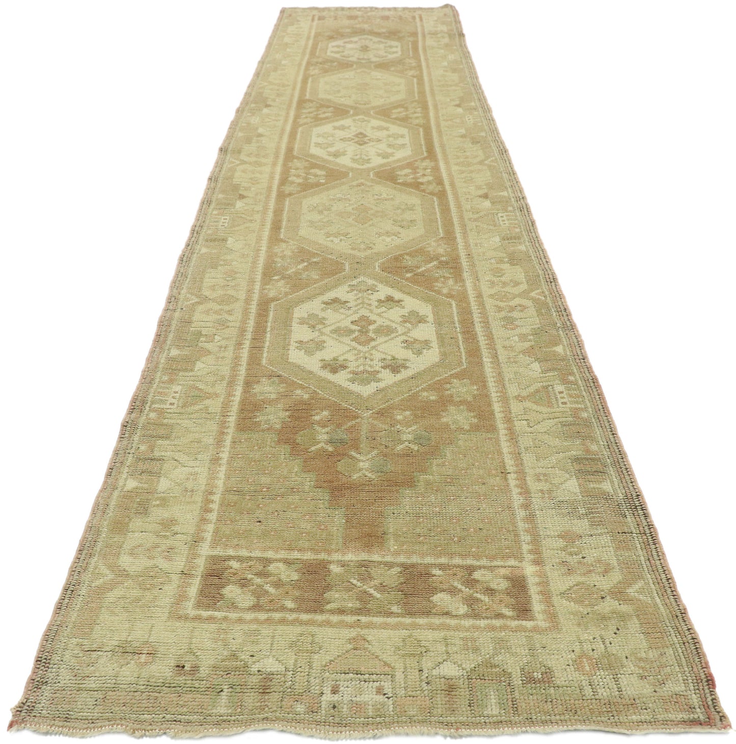 2 x 12 Vintage Oushak Runner 50641