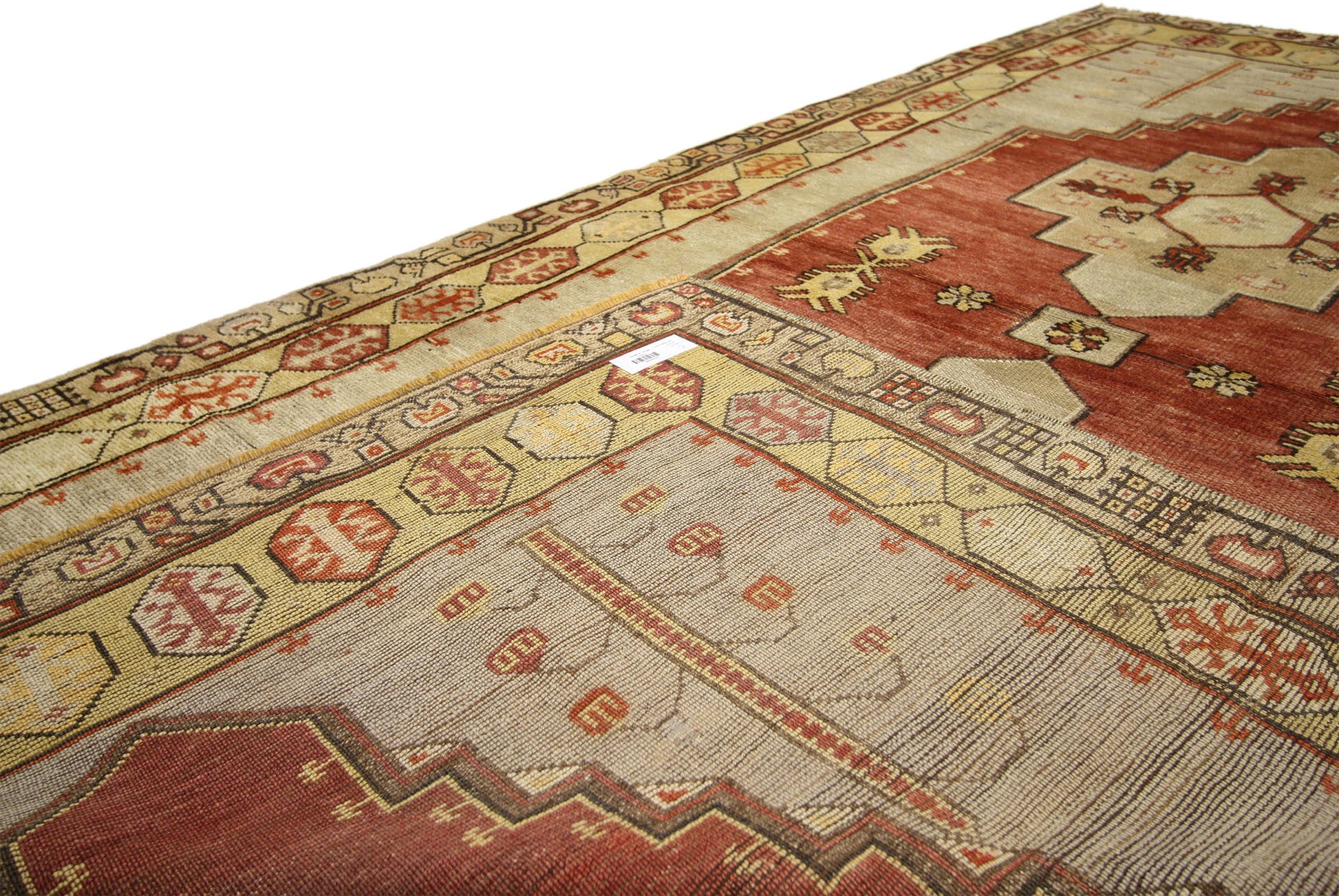 4 x 8 Vintage Turkish Oushak Rug 50643