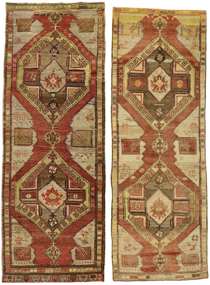 4 x 12 Vintage Turkish Oushak Rug 50645
