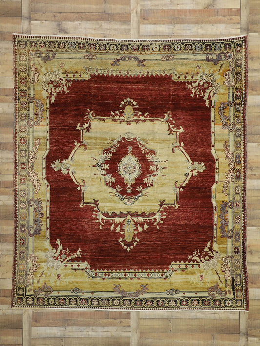 9 x 10 Vintage Turkish Sivas Rug 50650