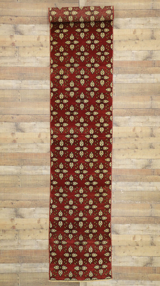 3 x 22 Vintage Red Turkish Oushak Rug 50658