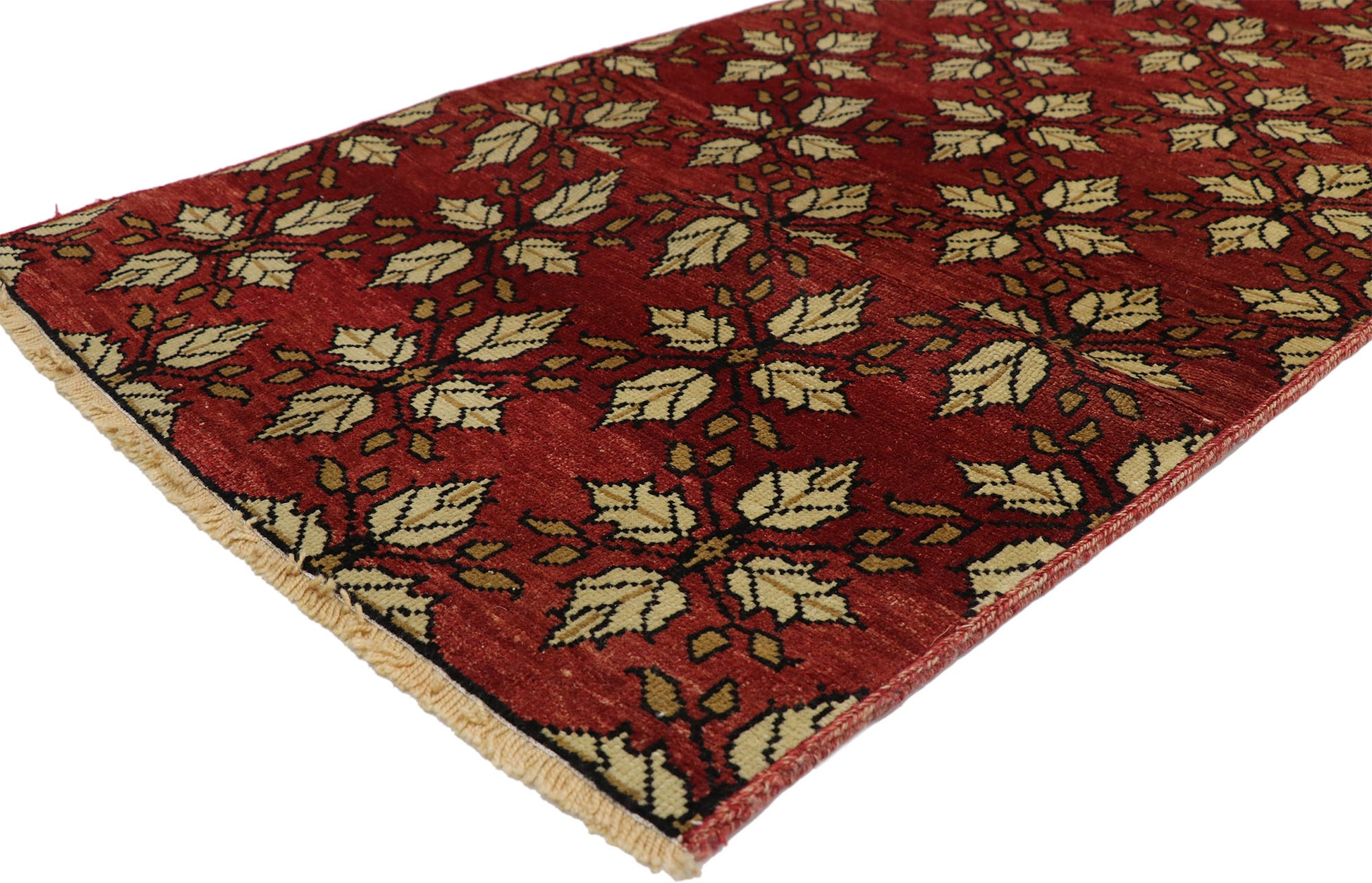 3 x 22 Vintage Red Turkish Oushak Rug 50658