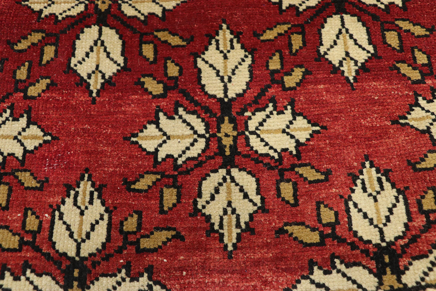 3 x 22 Vintage Red Turkish Oushak Rug 50658