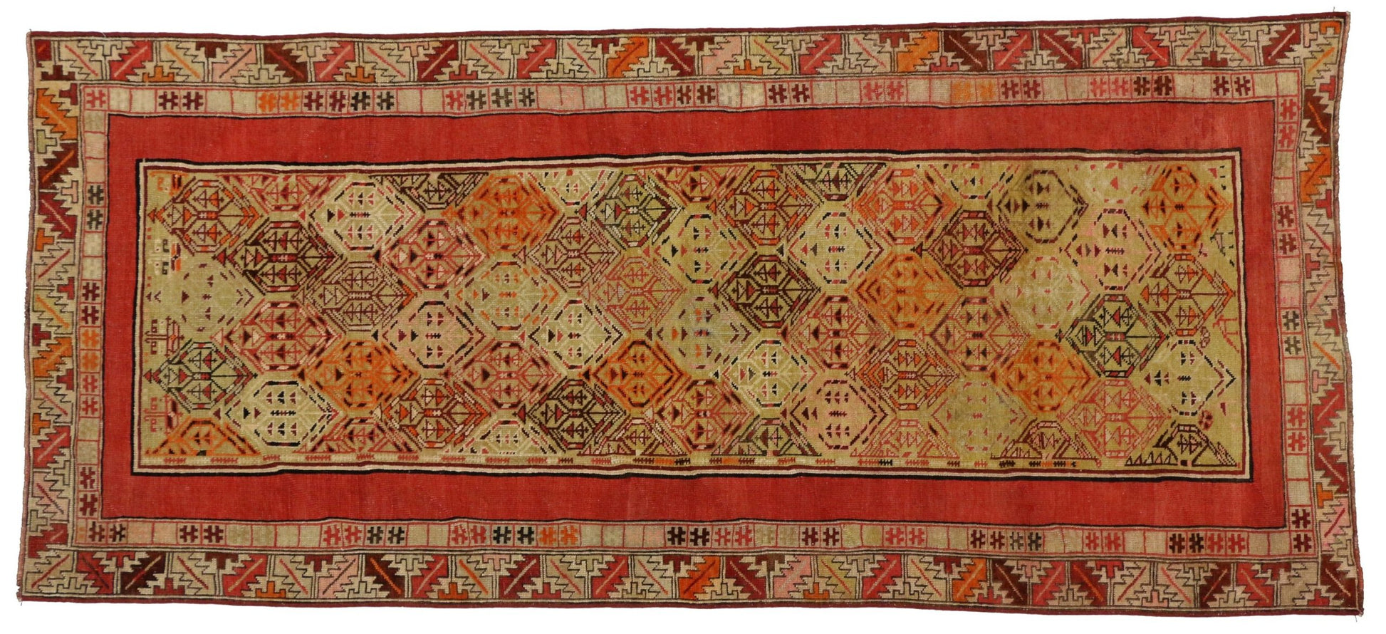 4 x 9 Antique Oushak Rug 50668