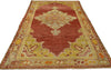4 x 6 Vintage Turkish Oushak Rug 50669