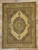 4 x 5 Distressed Antique Persian Tabriz Rug 50671