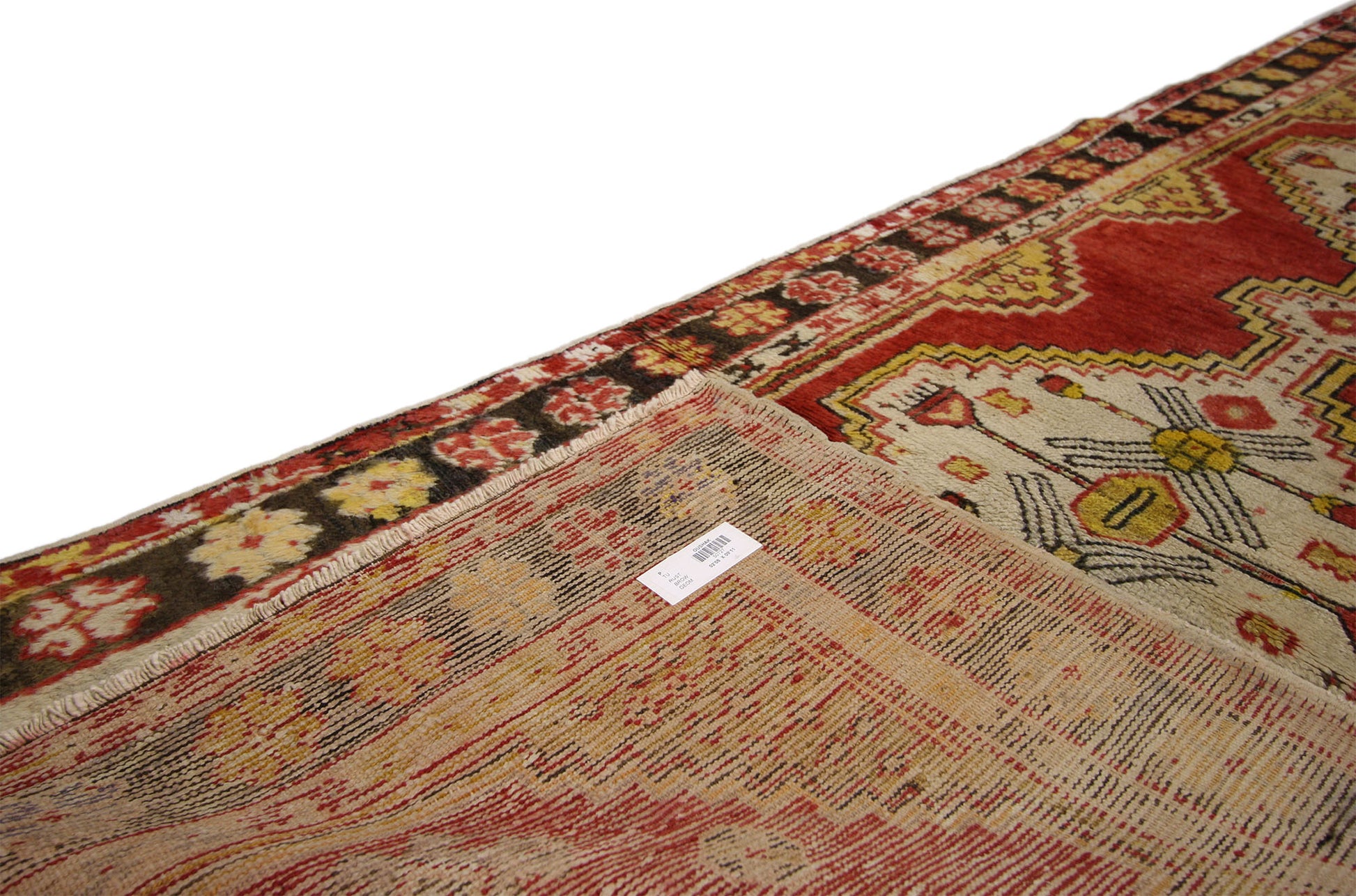 3 x 10 Vintage Red Turkish Oushak Rug 50727