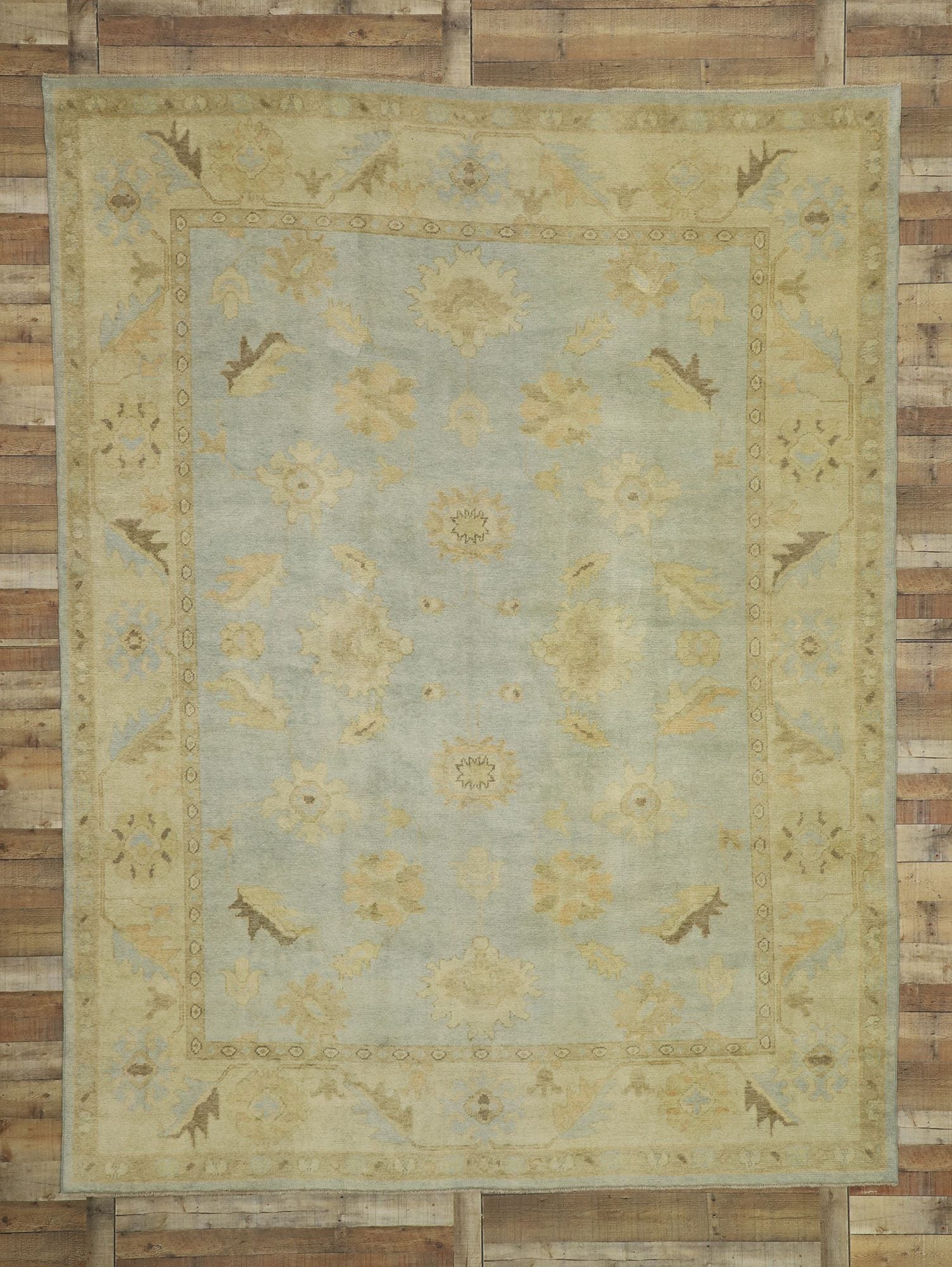9 x 12 Modern Turkish Oushak Rug 50741