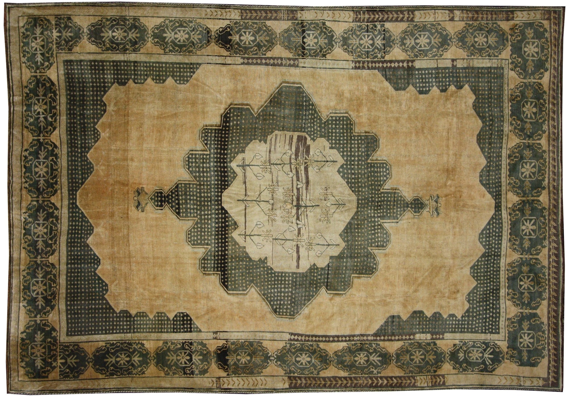 9 x 13 Antique Oushak Rug 50747