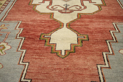 4 x 9 Vintage Turkish Oushak Rug 50751