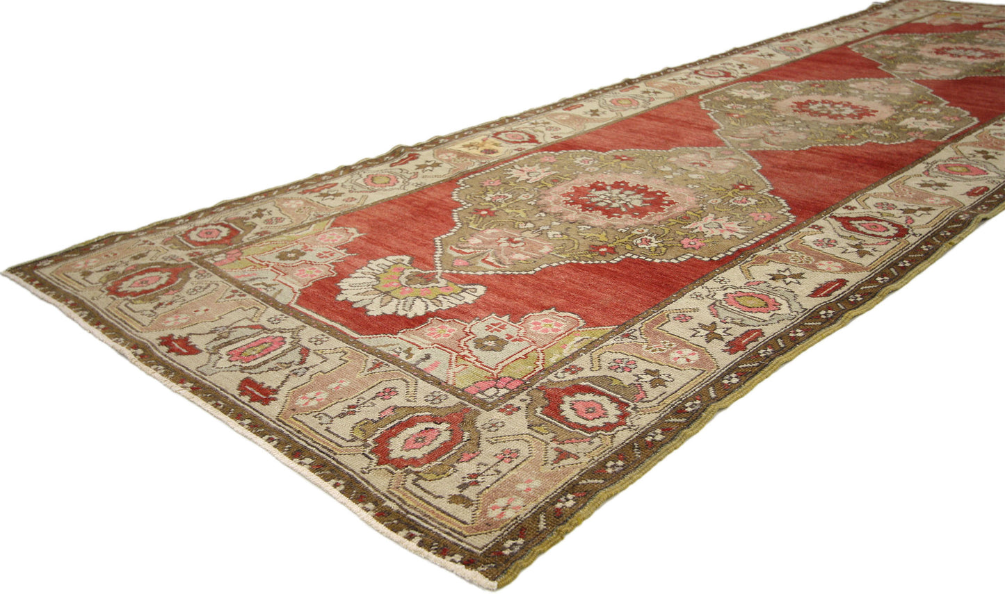 3 x 11 Vintage Turkish Oushak Runner 50757