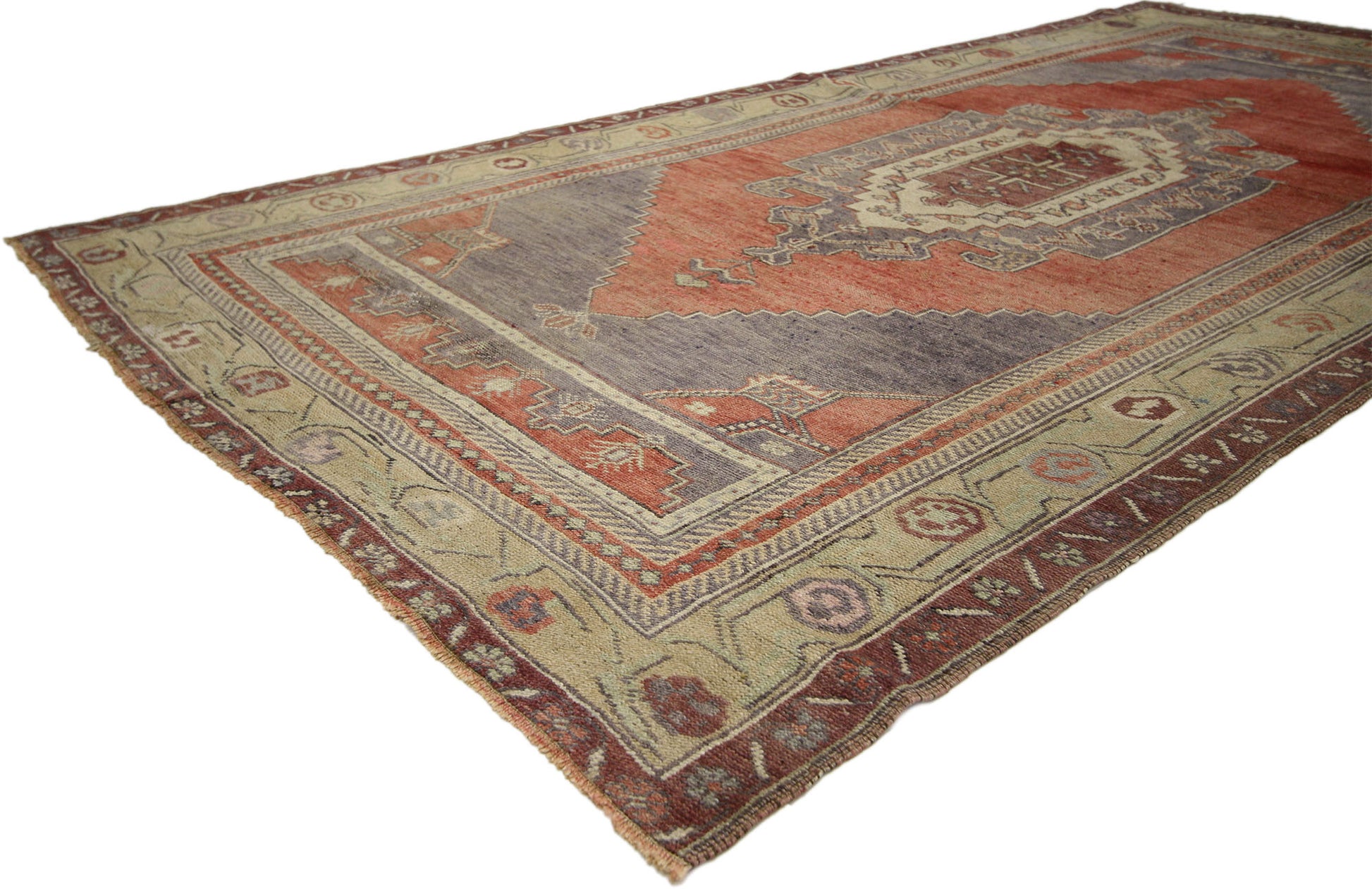 5 x 9 Vintage Turkish Oushak Rug 50758