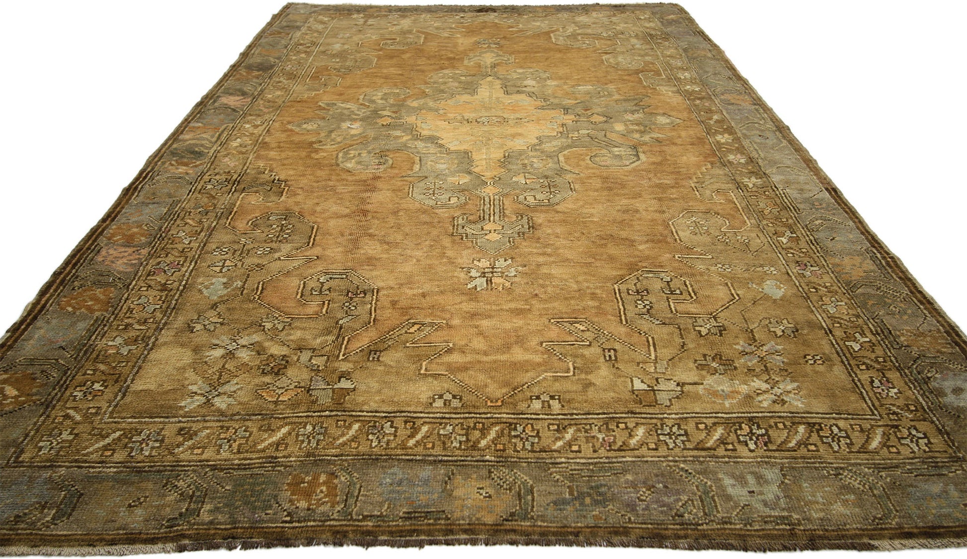 6 x 9 Vintage Oushak Rug 50759
