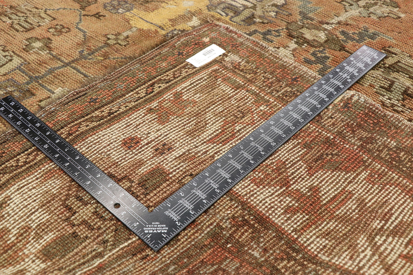 10 x 13 Antique Turkish Oushak Rug 50763