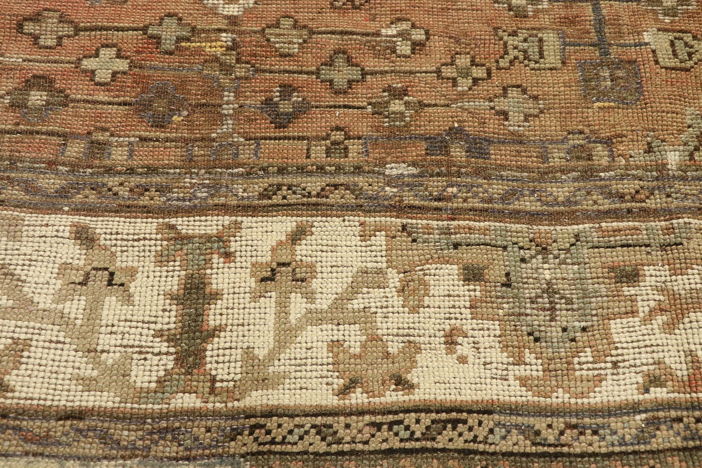 10 x 13 Antique Turkish Oushak Rug 50763
